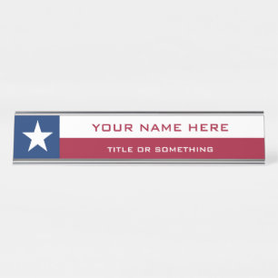 Placa De Nombre Texas