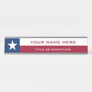 Placa De Nombre Texas
