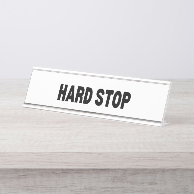 Placa De Nombre The Final Word | Hard Stop Executive (Anverso)