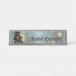 Placa De Nombre The raven powered by Coffee