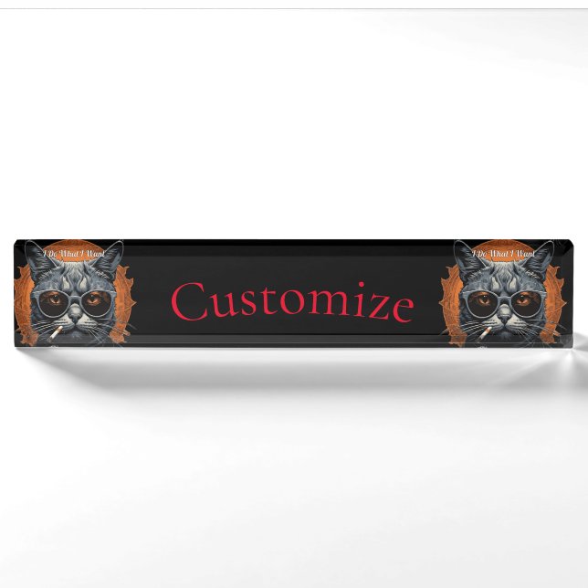 Placa De Nombre Thunder_Cove de gato de cadera de Guay (Anverso)