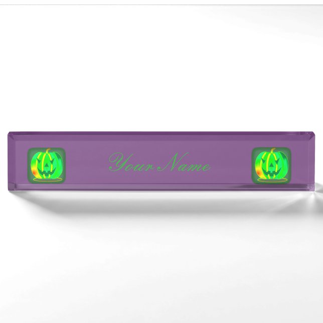 Placa De Nombre Thunder_Cove de la Copa Verde de Halloween (Anverso)