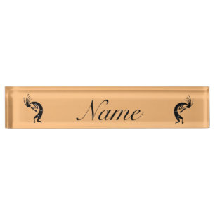 Placa De Nombre Thunder_Cove, jugador de flauta de Kokopelli