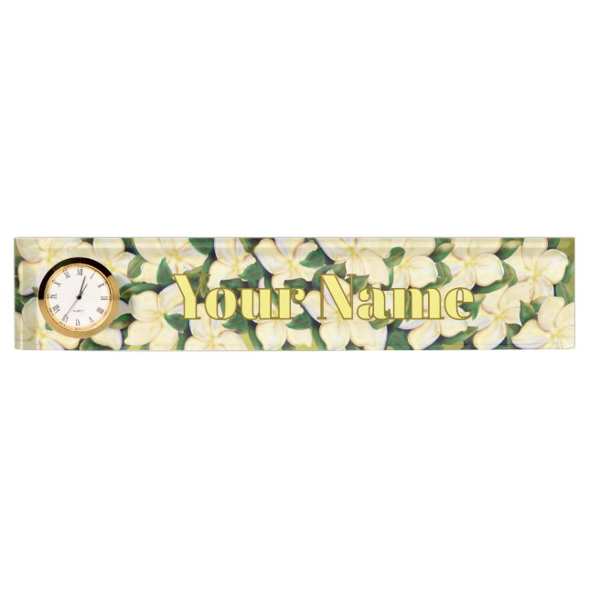 Placa De Nombre Timeless Love Floral (Anverso)