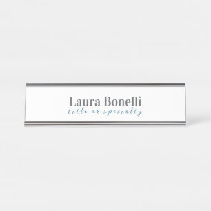 Placa De Nombre Título de nombre simple minimalista moderno profes
