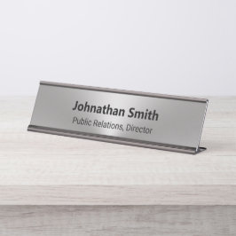 Placa De Nombre Título de trabajo de nombre de empleado de aspecto