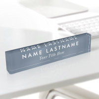 Título personalizado simple moderno azul polvorien