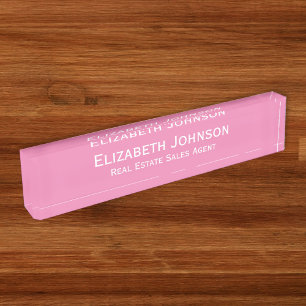 Placa De Nombre Título profesional moderno de la oficina corporati
