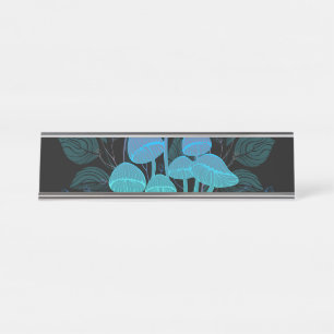 Placa De Nombre Toadstools en Bushes