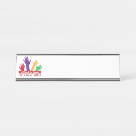 Placa De Nombre Trabajo para el cambio