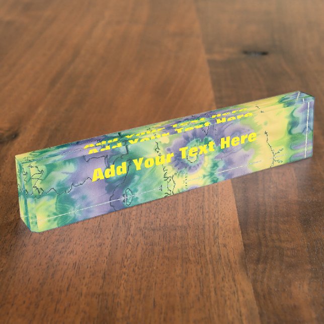 Placa De Nombre TyeDye (Lateral)