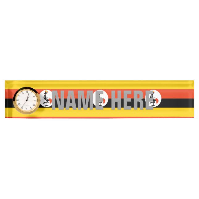 Placa De Nombre Uganda (Anverso)