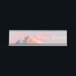 Placa De Nombre Última luz solar en la montaña Storžič, Eslovenia<br><div class="desc">Fotografía paisajística de la impresionante montaña Storžič,  Eslovenia.</div>
