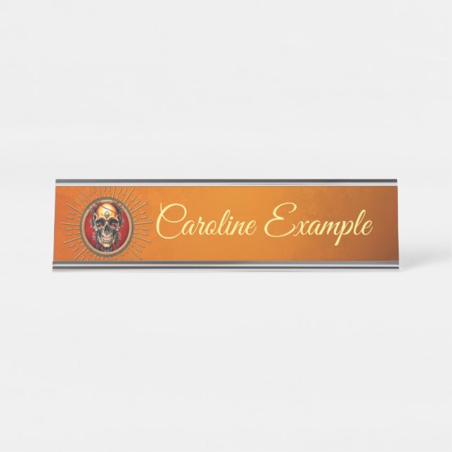 Placa De Nombre Un cráneo (Anverso)