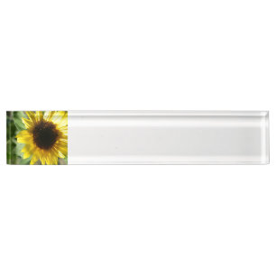 Placa De Nombre Un girasol