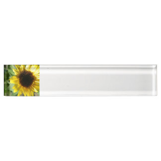 Placa De Nombre Un girasol
