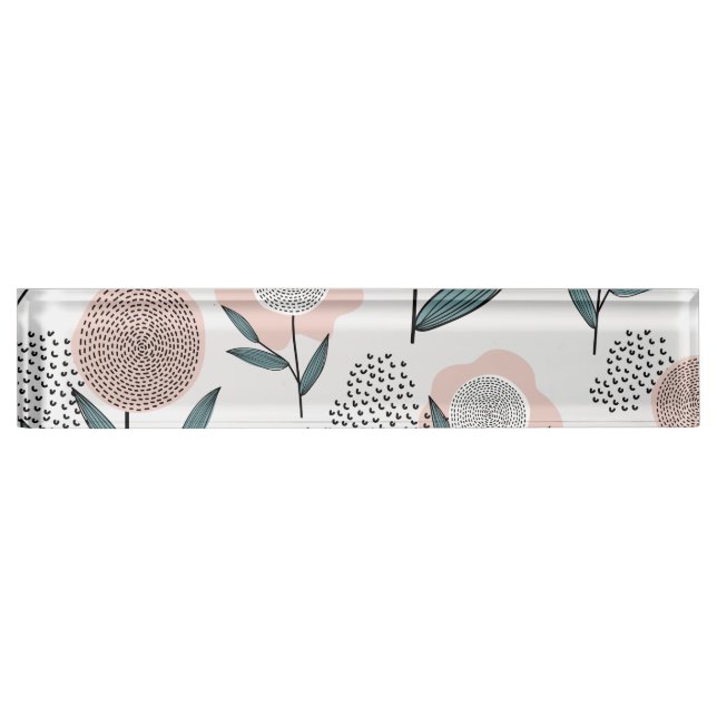 Placa De Nombre Un rosa (Anverso)