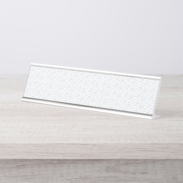 Placa De Nombre Una superficie completamente blanca e incansable l (Anverso)