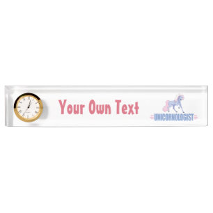 Placa De Nombre Unicornio personalizado