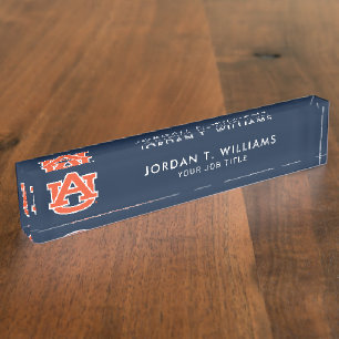 Placa De Nombre Universidad Auburn   Logo de Auburn UA