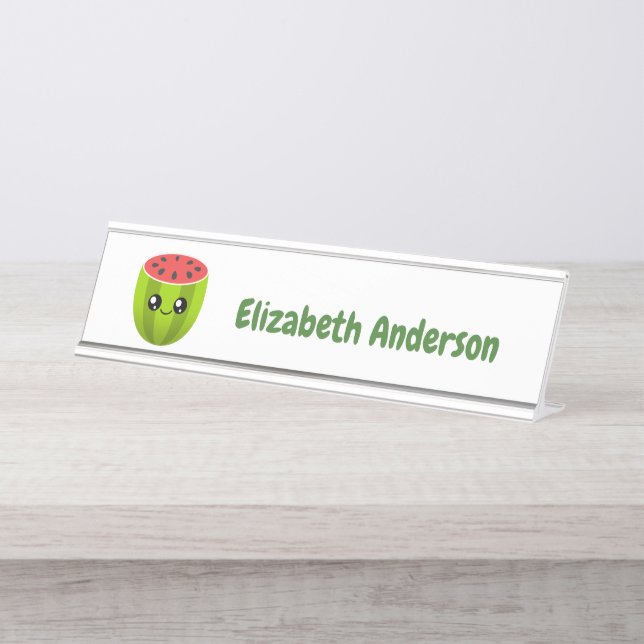 Placa De Nombre Uno en un melón (Anverso)