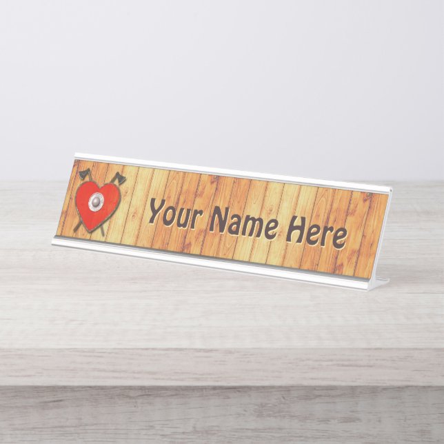 Placa De Nombre Viking Valentine (Anverso)