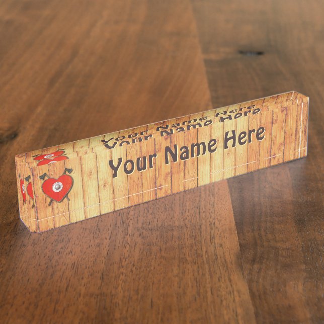 Placa De Nombre Viking Valentine (Lateral)