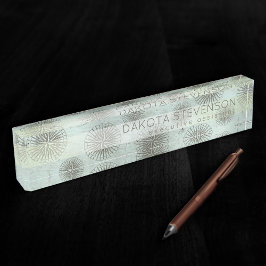 Placa De Nombre Vintage Sea Shanty | Ephemera de la brújula Steamp