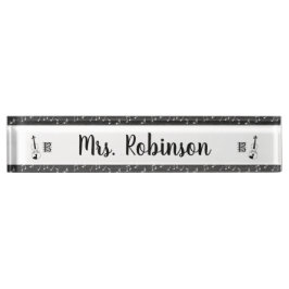 Placa De Nombre Viola Alto Clef