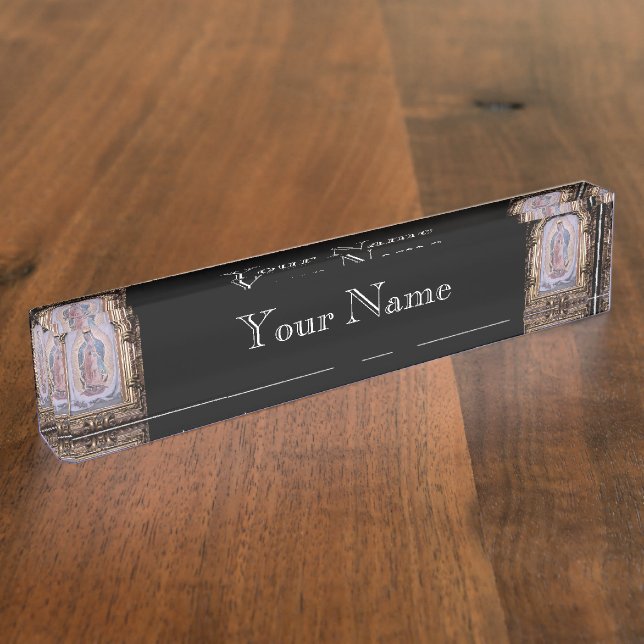 Placa De Nombre Virgen de Guadalupe (Lateral)