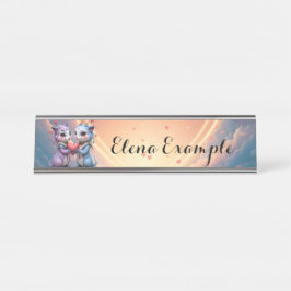 Placa De Nombre Where Two Souls Choose Forever 