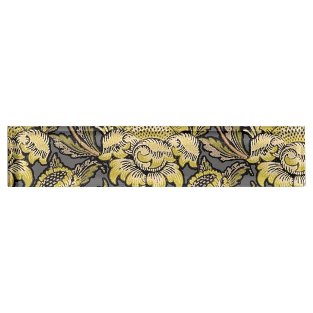 Placa De Nombre William Morris Wey Floral Wallpaper (Anverso)