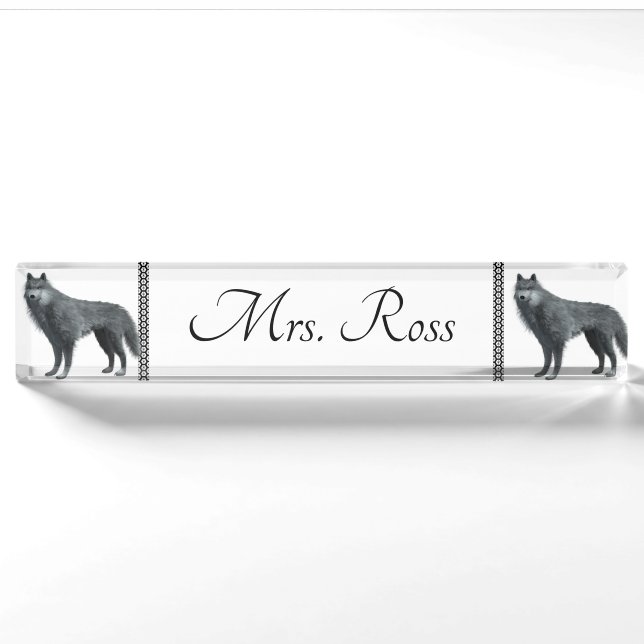 Placa De Nombre Wolf (Anverso)