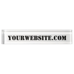 Placa De Nombre YourWebSite.com