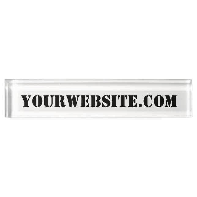 Placa De Nombre YourWebSite.com (Anverso)