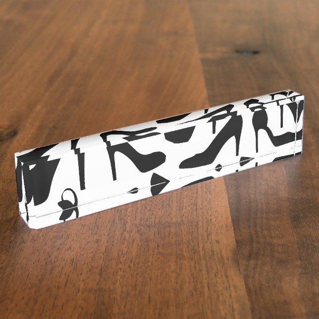 Placa De Nombre zapato pattern.ai (Lateral)