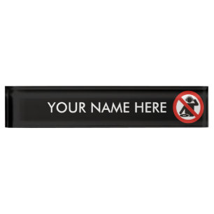 Placa De Nombre Zona libre de DJ
