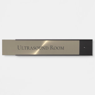 Placa de nombres colgantes de la sala de ultrasoni