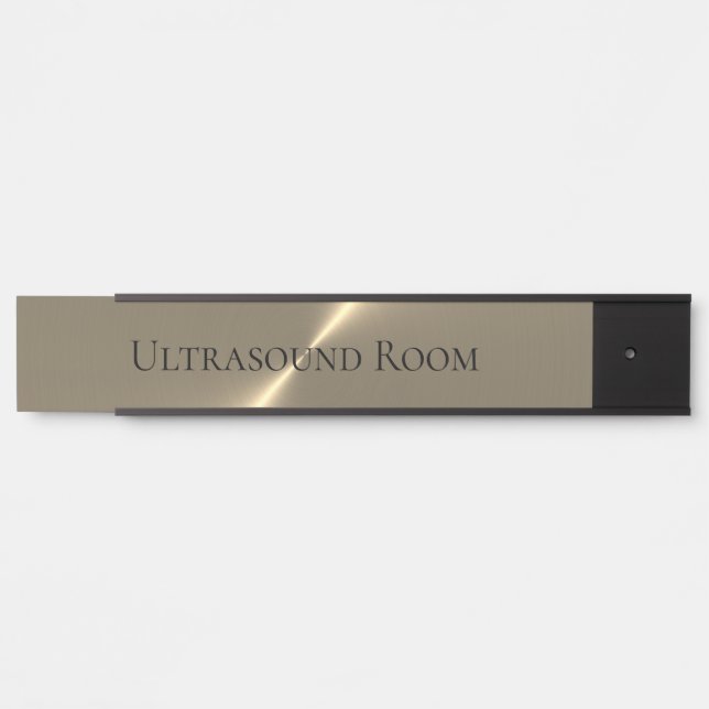 Placa de nombres colgantes de la sala de ultrasoni (Anverso)