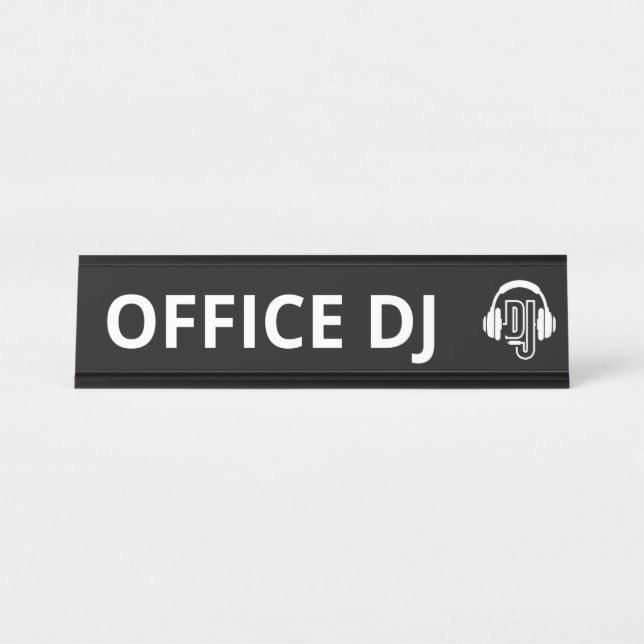Placa de nombres de DJ de Office (Anverso)