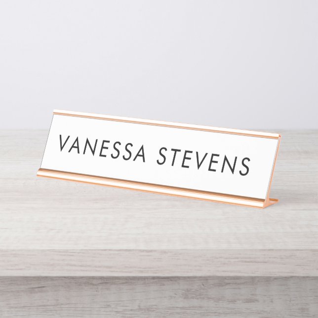 Placa de nombres de escritorio de Boss Lady (Anverso)