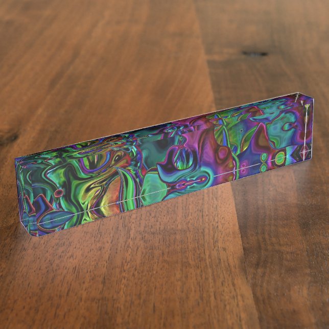 Placa de nombres de escritorio de fusión de cerebr (Lateral)