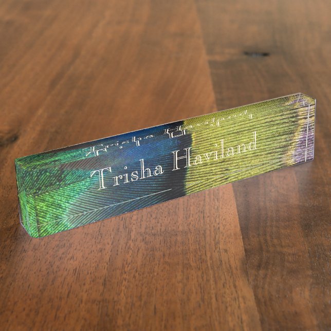 Placa de nombres de escritorio - HAMbyWhiteGlove - (Lateral)