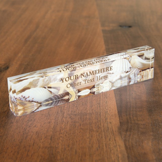 Placa de nombres de mostrador de mariscos (Lateral)