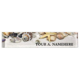 Placa de nombres de mostrador de mariscos