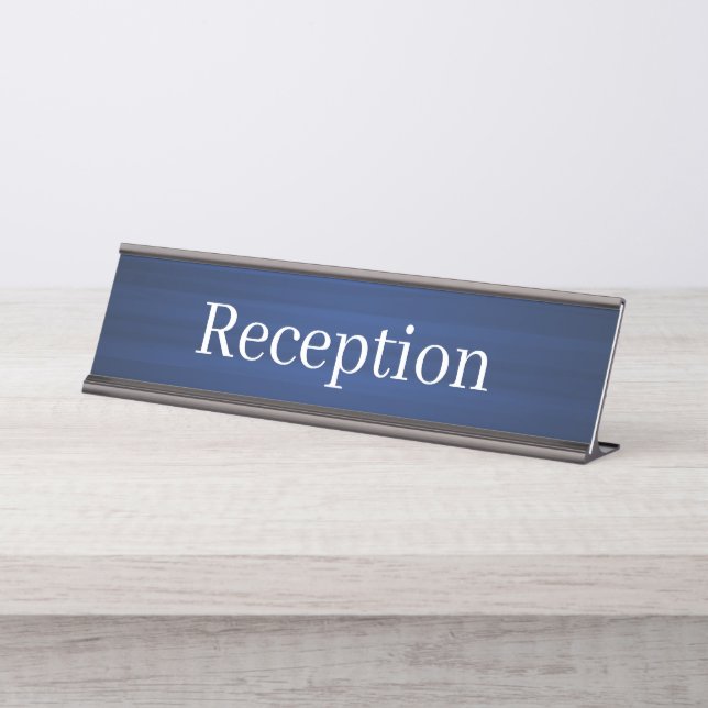 Placa de nombres de mostrador de recepción (Anverso)