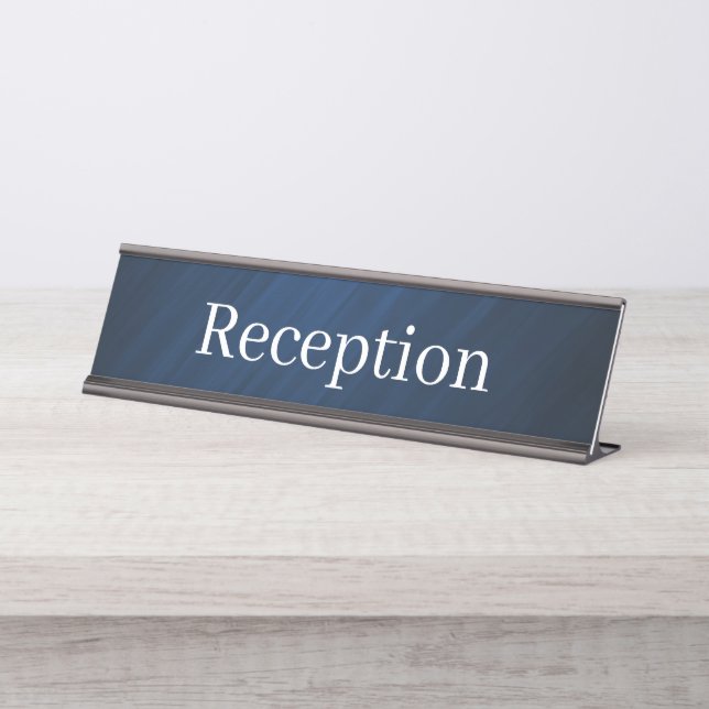 Placa de nombres de mostrador de recepción (Anverso)