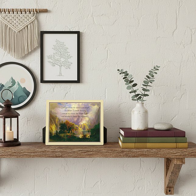 Placa de oración de la serenidad de las montañas r (Subido por el creador)