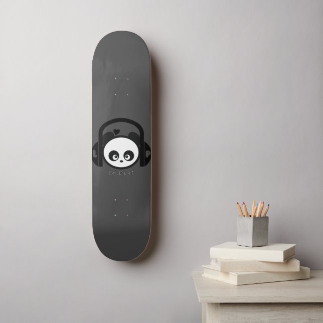 Placa de patineta de Love Panda® (Arte de la pared)