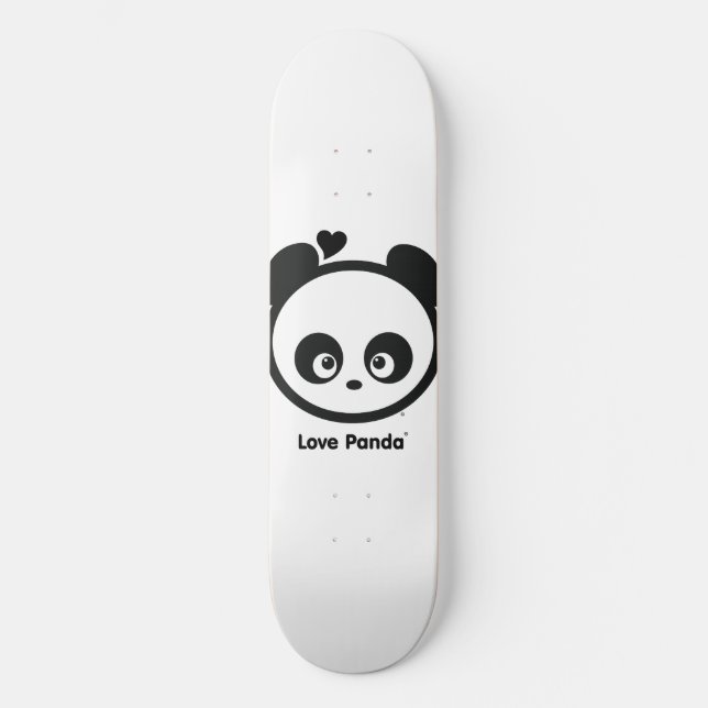 Placa de patineta de Love Panda® (Anverso)